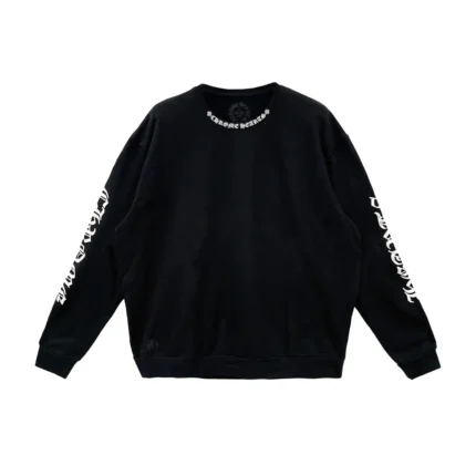 Chrome Hearts Neck Logo Black Sweatshirt